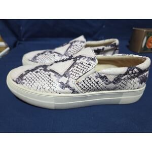 Steve Madden Shoes Womens Size 8M Snake Print Slip On Platform Casual Gills-C